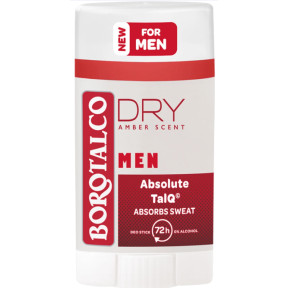 Дезодорант стік Borotalco DRY Men Absolute TalQ, 40 мл